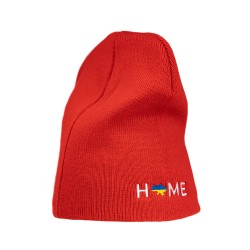 Шапка coFEE з принтом мапа України HOME червона - 3000-5/5 Шапка coFEE з принтом мапа України HOME червона - 3000-5/5