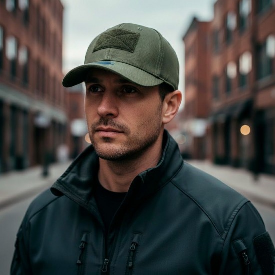 Кепка coFEE з липучкою під шеврон велкро армійська - 4220-269 CO-V