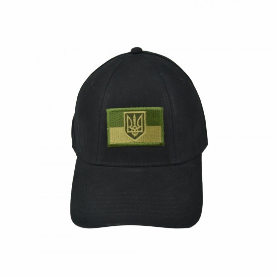 Кепка coFEE з шевроном Прапор України та Тризуб чорна - SH1733-3 CO/29592